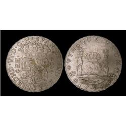 Mexico Silver 8 Reales KM#104,2 1757Mo MM Cro