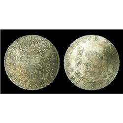 Mexico Silver 8 Reales KM#104,2 1757Mo MM Cro