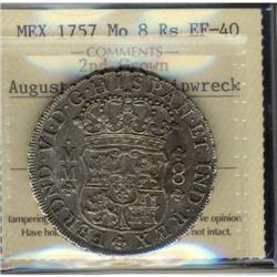 Mexico Silver 8 Reales KM#104.2 1757Mo 2nd cr
