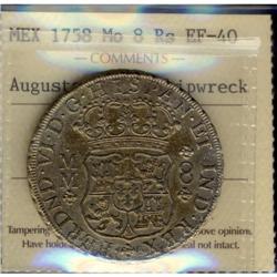 Mexico Silver 8 Reales KM#104.2 1758Mo Ferdin