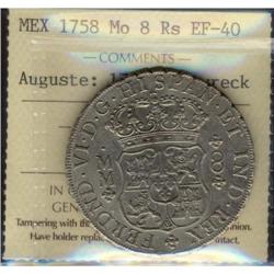 Mexico Silver 8 Reales KM#104.2 1758Mo Ferdin