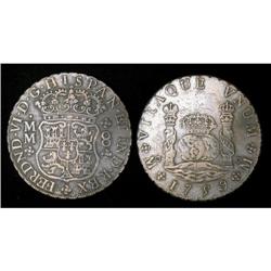 Mexico Silver 8 Reales KM#104,2 1759Mo MM VF3