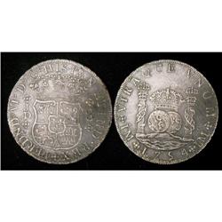Peru Silver 8 Reales KM#55,1 1754LM JD VF30©