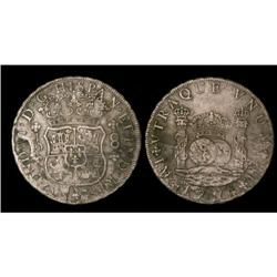 Peru Silver 8 Reales KM#55,1 1754LM JD VF30©.