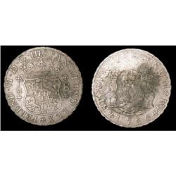 Peru Silver 8 Reales KM#55,1 1756JM.  Strong