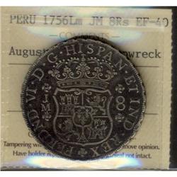 Peru Silver 8 Reales KM#55.1 1756LM JMFerdina