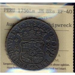 Peru Silver 8 Reales KM#55.1 1756LM JMFerdina
