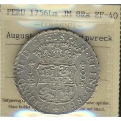 Peru Silver 8 Reales KM#55.1 1756LM JMFerdina