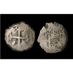 Bolivia Silver 8 Reales Cob.KM#40 1756P q.  P