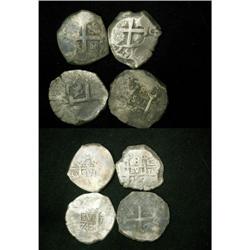 Peru Silver 8 Reales Cob.KM#  1742(2) and 175