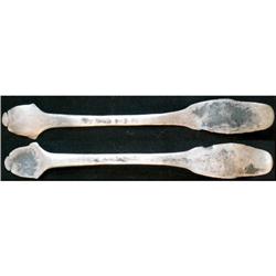 Silver butter knife or remainders of. Some ma