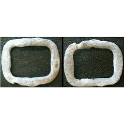 Silver Shoe buckle or the remainders of.  (Au