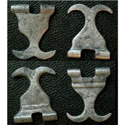 Silver clasp, two parts of the same clasp pro