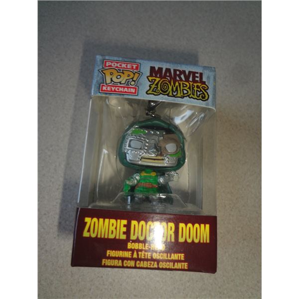 Zombie Doctor Doom Keychain