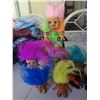 Image 1 : Lot of 8 Vintage Original Vintage Trolls