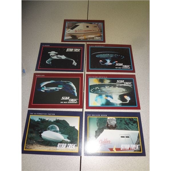Lot of 7 Star Trek Collector Cards