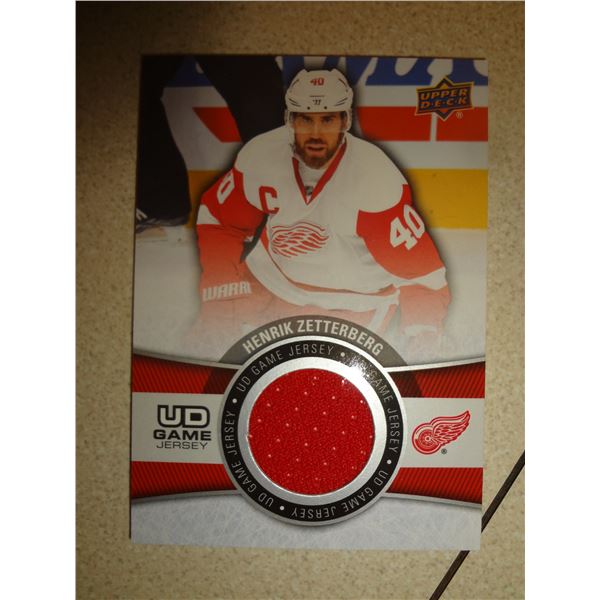 Henrik Zetterberg UD Game Jersey