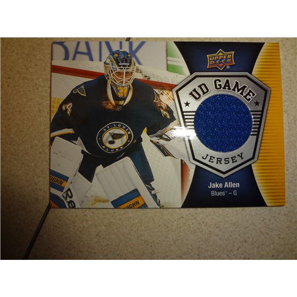 Jake Allen UD Game Jersey