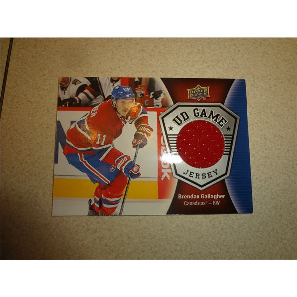 Brendan Gallagher UD Game Jersey