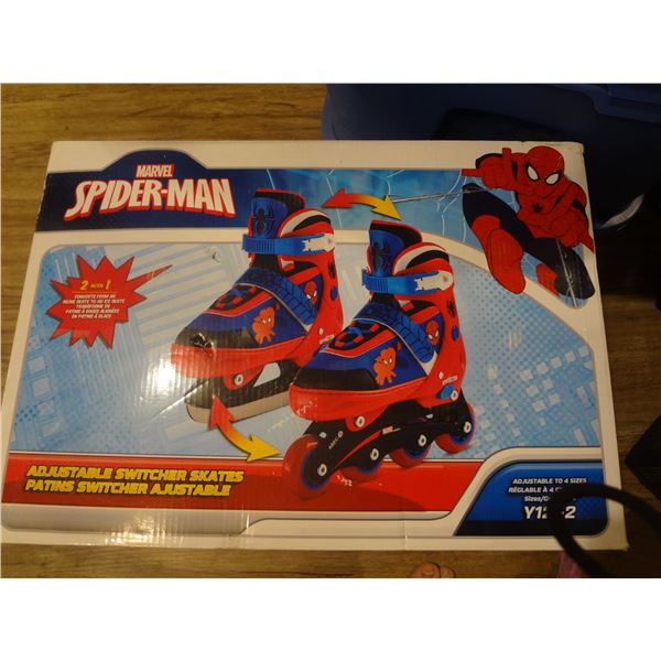 NEW Kids Y12-2 Spiderman Convertible Skates