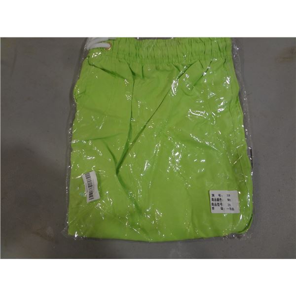 Large Green Beach Shorts