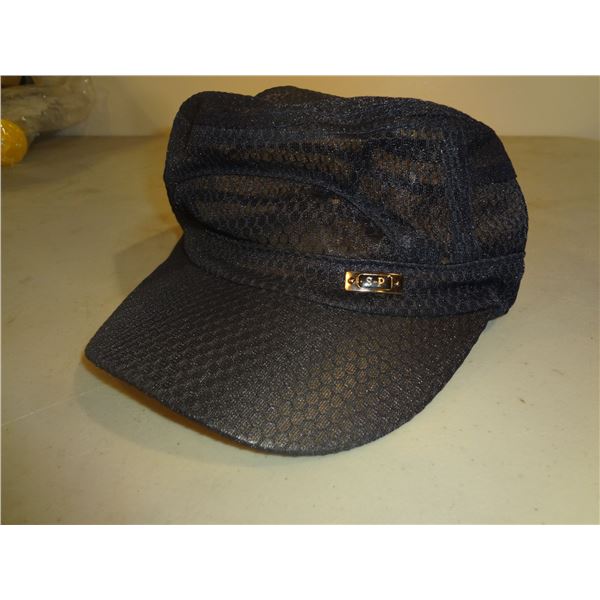 Ladies Hat Black Mesh Style