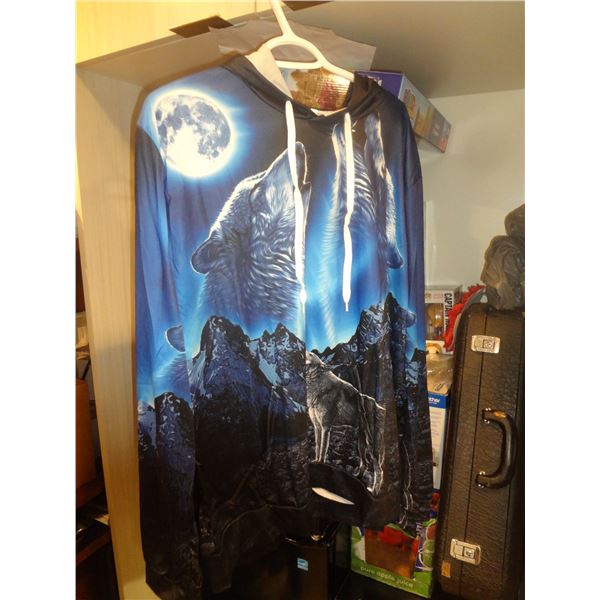 Mens 2Xl Thin Summer wolf hoodie