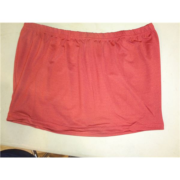 Ladies XL Burgundy  Mini Skirt