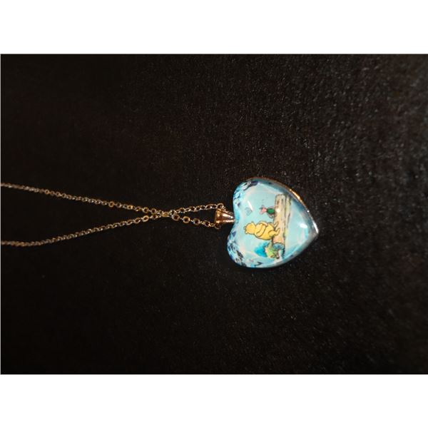 Winnie the Pooh and Piglet Pendant with Chain