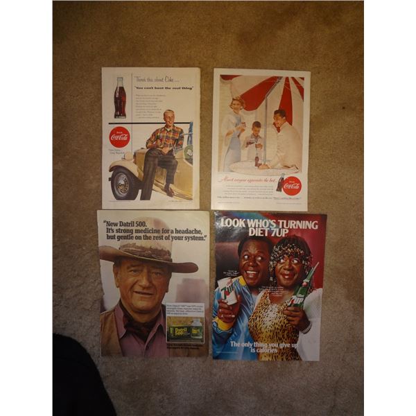 1950's & 1970's Vintage ads