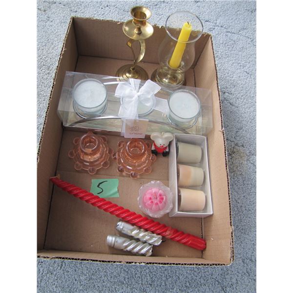 box with candles Etc