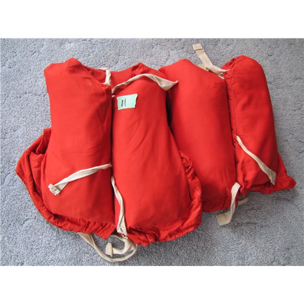 lot of two life jackets