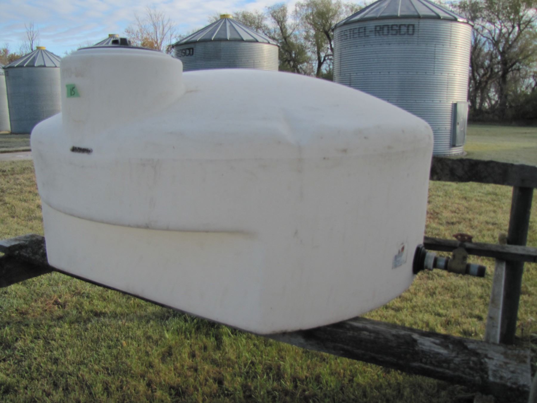 poly slip tank 270 imperial gallons with brass valve