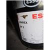 Image 7 : 3 pails of oil and one of Grease qualities marked on side.  grease pail is about half-full