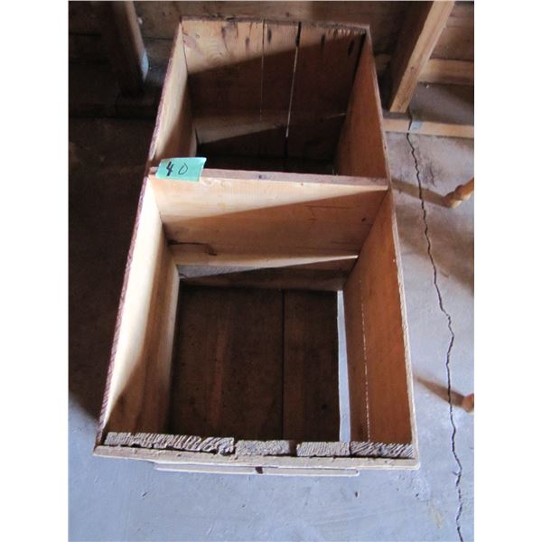 wooden crate