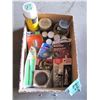 Image 1 : box with gasket maker, glass cutter, garden hose fittings, e t c
