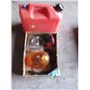 Image 1 : gas can, revolving safety Beacon, Gauge, etc