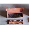 Image 1 : orange tool box with assorted wrenches, ET cie