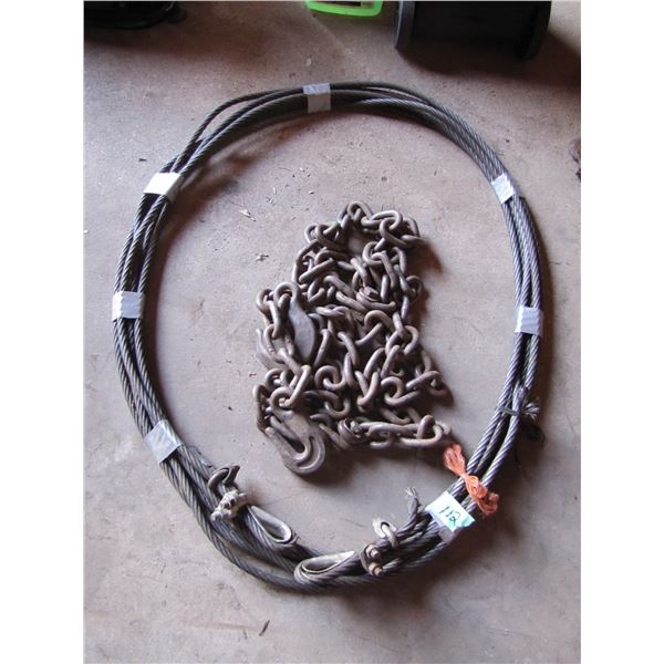 tow cable and chain