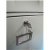 Image 2 : two drawer filing cabinet letter size with key