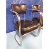 Image 2 : lot of two Chrome frame side chairs