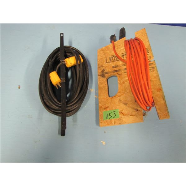 lot of two extension cords