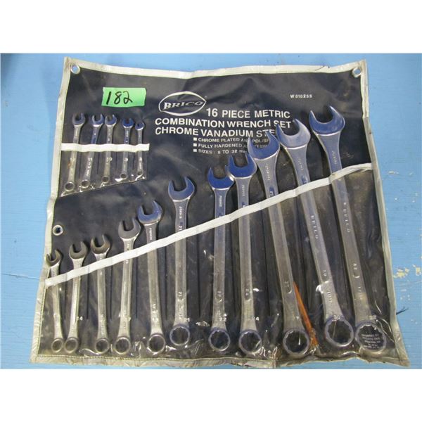 16 piece metric combination wrench set