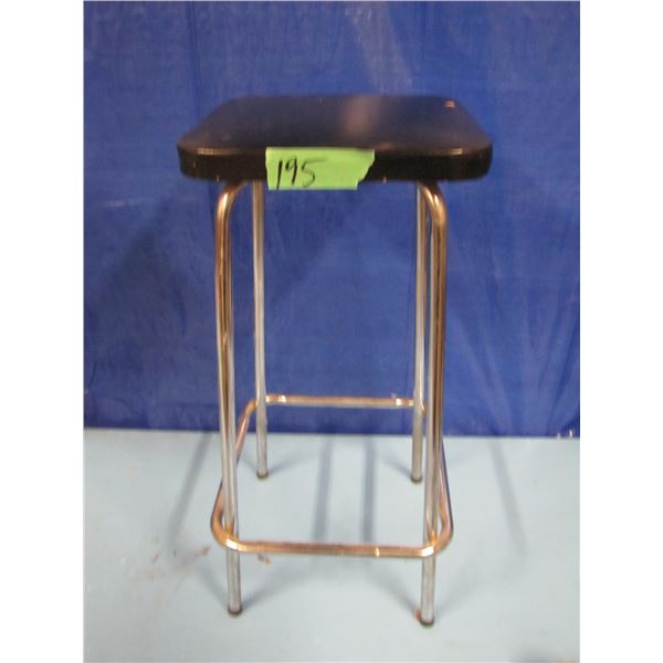 Chrome frame stool