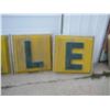 Image 3 : lot of four letters spelling sale 36 by 36 - the L has a hole in it