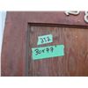 Image 2 : slab door has a bit of rot on one Edge, with key from the Sylvan Court hotel Wasagaming Manitoba, Ri