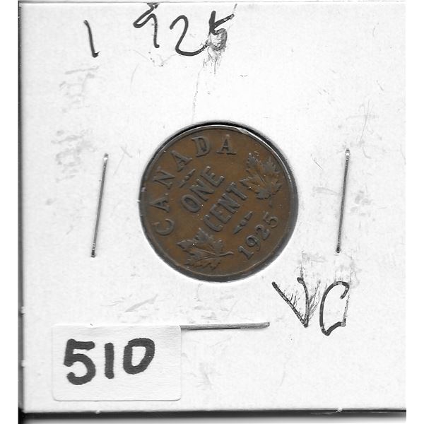 1925 one cent coin