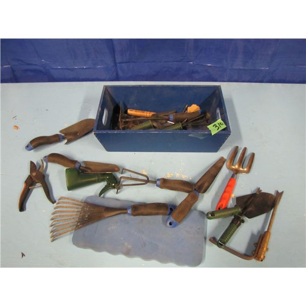 lot of garden tools