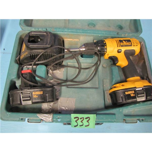 DeWalt 18 volt drill works