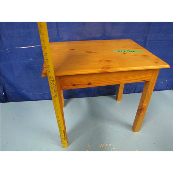 wood end table